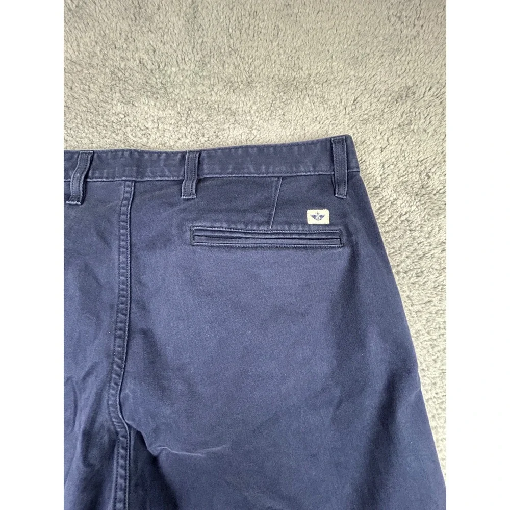Dockers Original Alpha Khaki Mens Athletic Fit Navy Blue Chino Pants 40x27